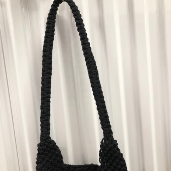 Boho Macrame Knitted Crossbody Bag, Medium, NEW - Picture 2 of 8